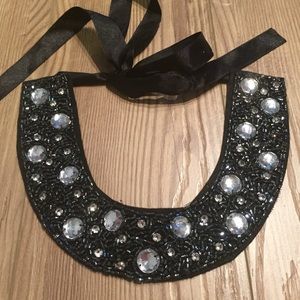 Collar Beaded Black Necklace
